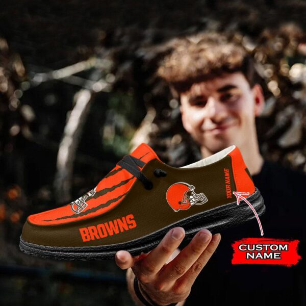 Tubopro Cleveland Browns Hey Dude Shoes For Men And Women - Image 4