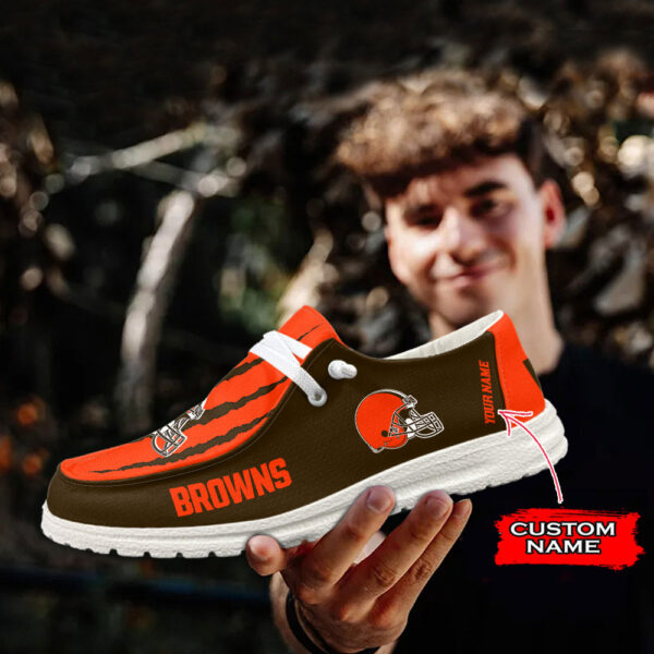 Tubopro Cleveland Browns Hey Dude Shoes For Men And Women - Image 3
