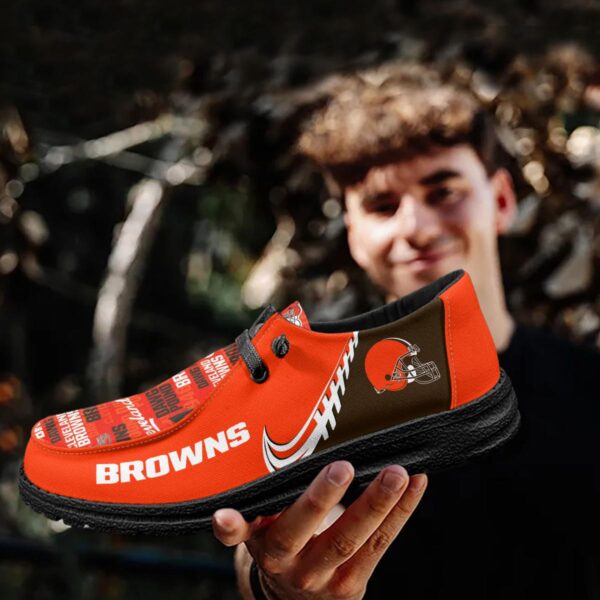 Tubopro Cleveland Browns Hey Dude Shoes For Men And Women - Image 4