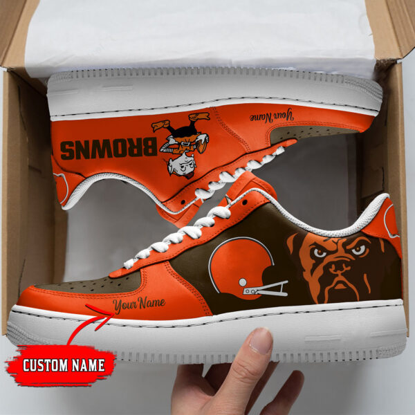 Tubopro Cleveland Browns NFL Air Low-Top Sneakers Shoes For Men And Women