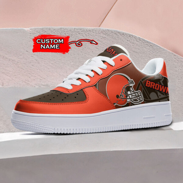 Tubopro Cleveland Browns NFL Air Low-Top Sneakers Shoes For Men And Women - Image 2
