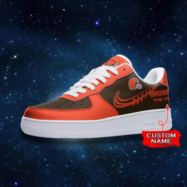 Tubopro Cleveland Browns NFL Air Low-Top Sneakers Shoes For Men And Women - Image 2