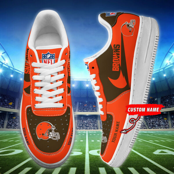 Tubopro Cleveland Browns NFL Air Low-Top Sneakers Shoes For Men And Women