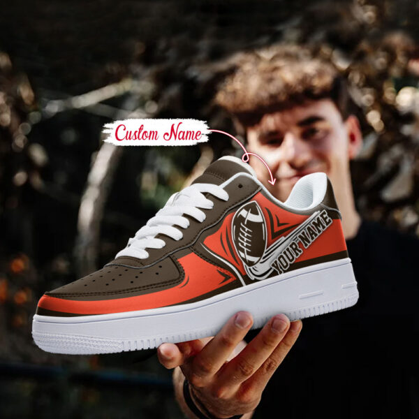 Tubopro Cleveland Browns NFL Air Low-Top Sneakers Shoes For Men And Women