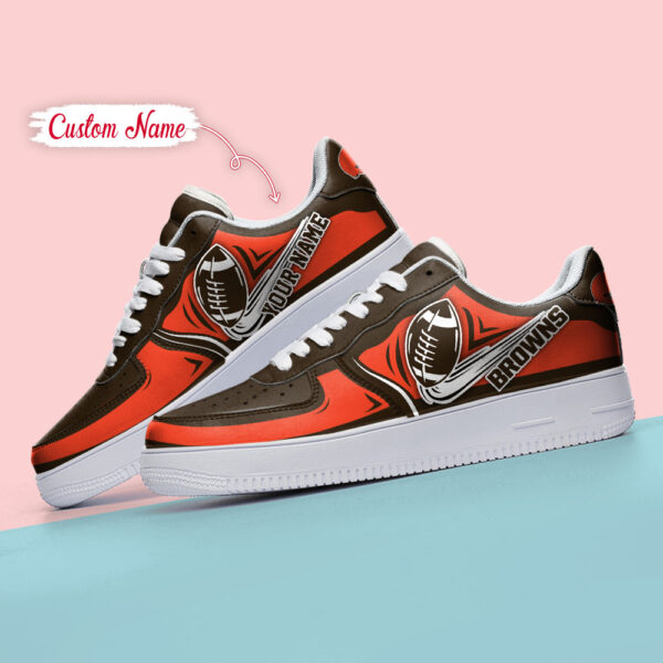 Tubopro Cleveland Browns NFL Air Low-Top Sneakers Shoes For Men And Women - Image 4