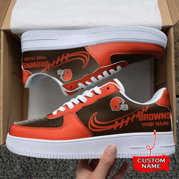 Tubopro Cleveland Browns NFL Air Low-Top Sneakers Shoes For Men And Women