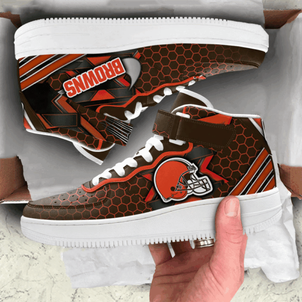 Tubopro Cleveland Browns NFL Air Low-Top Sneakers Shoes For Men And Women - Image 2