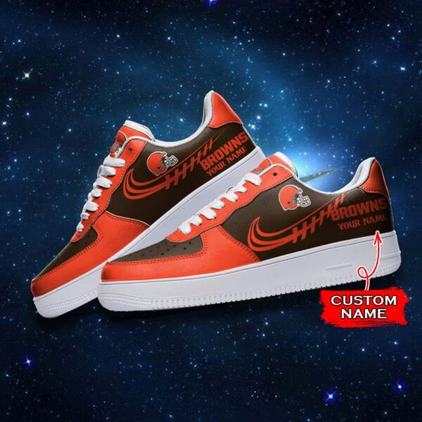 Tubopro Cleveland Browns NFL Air Low-Top Sneakers Shoes For Men And Women - Image 3