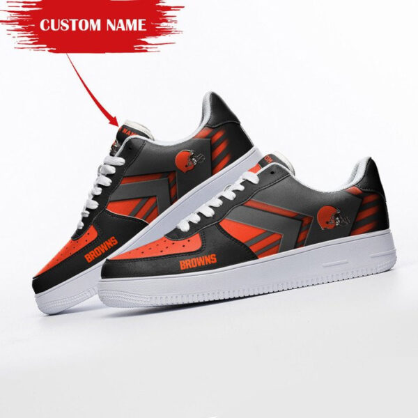 Tubopro Cleveland Browns NFL Air Low-Top Sneakers Shoes For Men And Women - Image 2