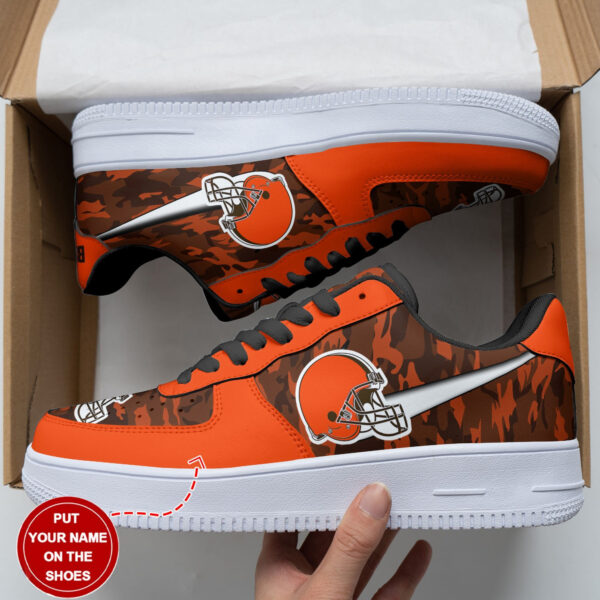Tubopro Cleveland Browns NFL Air Low-Top Sneakers Shoes For Men And Women