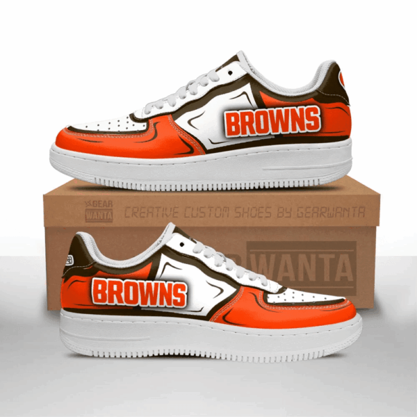 Tubopro Cleveland Browns NFL Air Low-Top Sneakers Shoes For Men And Women