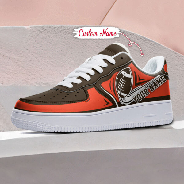 Tubopro Cleveland Browns NFL Air Low-Top Sneakers Shoes For Men And Women - Image 3