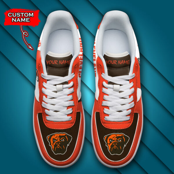 Tubopro Cleveland Browns NFL Air Low-Top Sneakers Shoes For Men And Women - Image 4