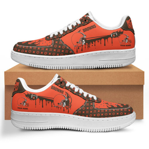 Tubopro Cleveland Browns NFL Air Low-Top Sneakers Shoes For Men And Women