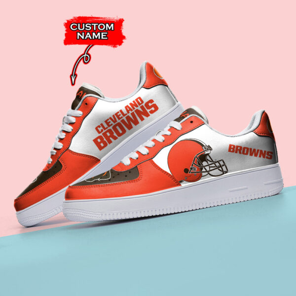 Tubopro Cleveland Browns NFL Air Low-Top Sneakers Shoes For Men And Women - Image 3