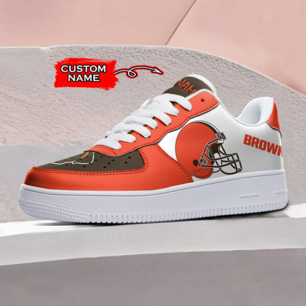 Tubopro Cleveland Browns NFL Air Low-Top Sneakers Shoes For Men And Women - Image 2