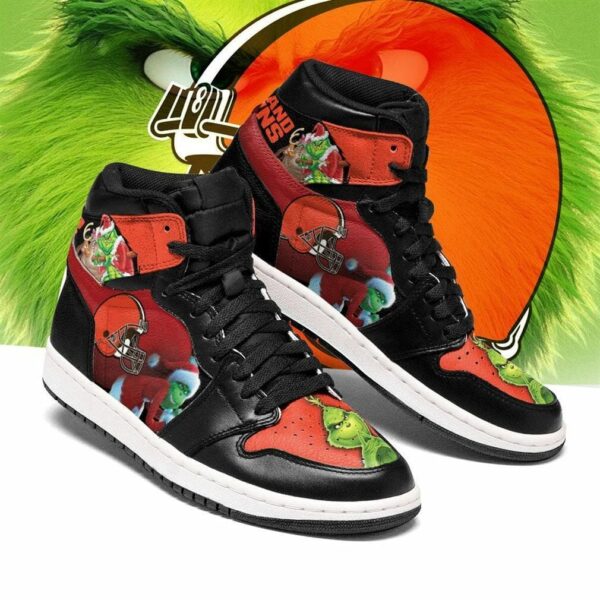 Tubopro Cleveland Browns NFL AJ1 High Sneakers Shoes For Men And Women