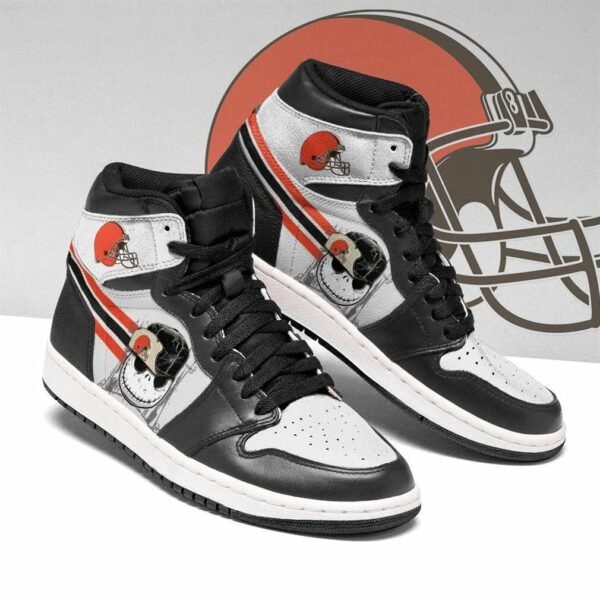 Tubopro Cleveland Browns NFL AJ1 High Sneakers Shoes For Men And Women
