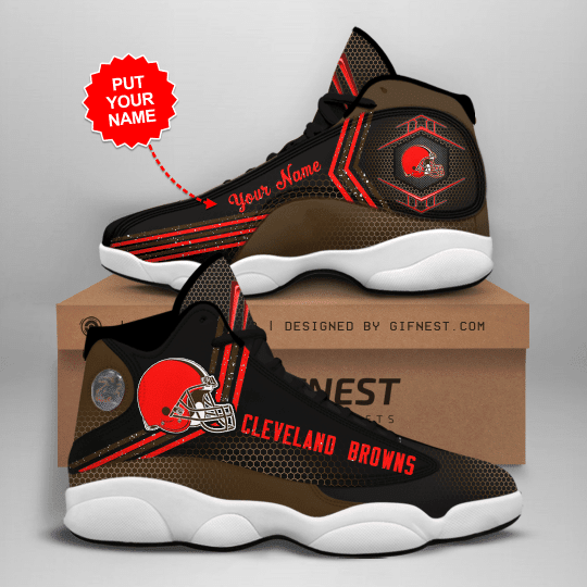 Tubopro Cleveland Browns NFL AJ13 Sneakers Shoes For Men And Women