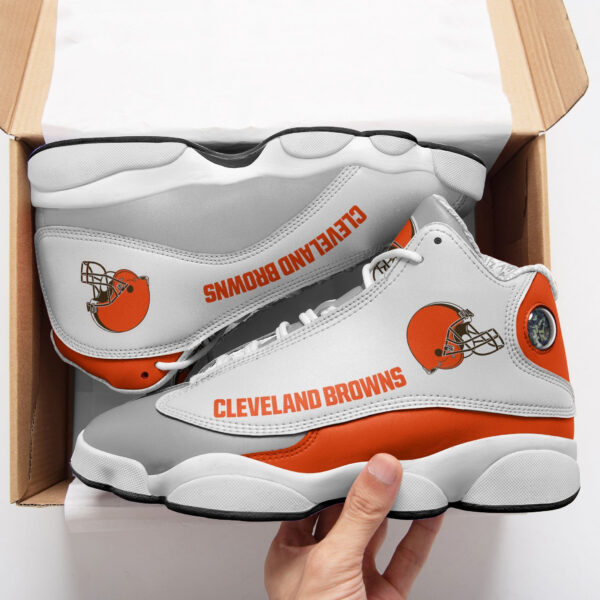 Tubopro Cleveland Browns NFL AJ13 Sneakers Shoes For Men And Women - Image 2