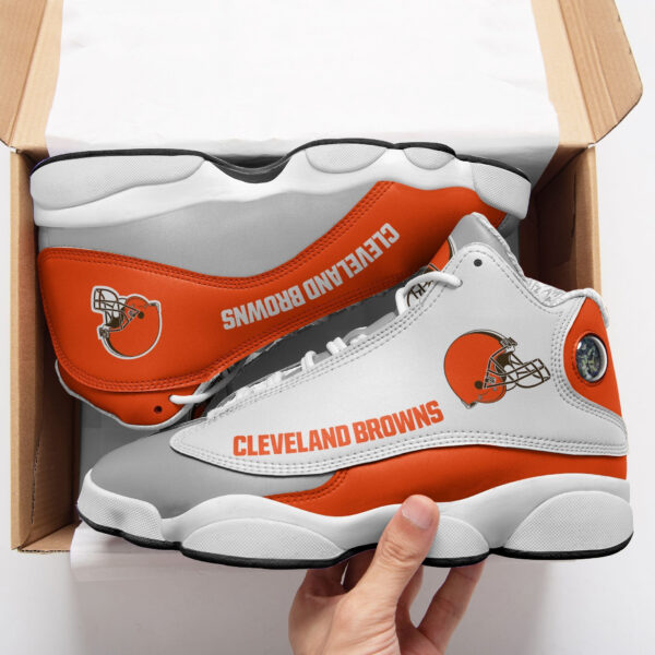 Tubopro Cleveland Browns NFL AJ13 Sneakers Shoes For Men And Women - Image 2