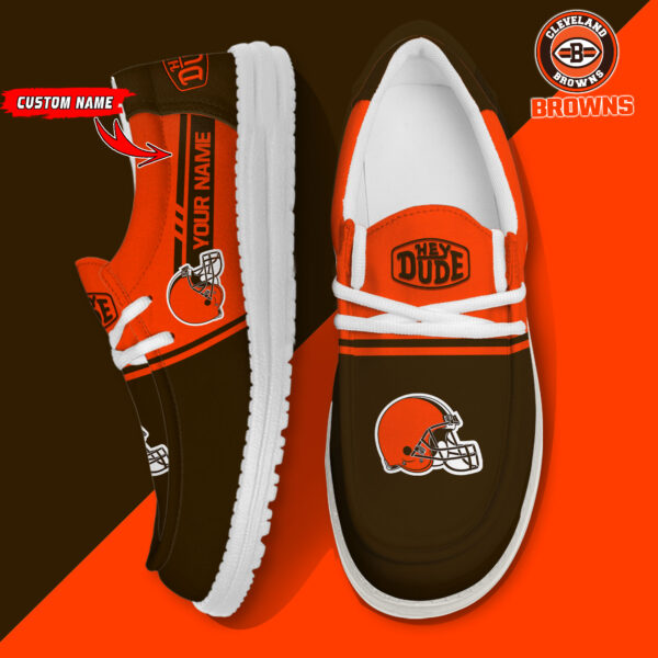 Tubopro Cleveland Browns Personalized Hey Dude Shoes For Men And Women