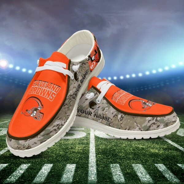 Tubopro Cleveland Browns Personalized Hey Dude Shoes For Men And Women
