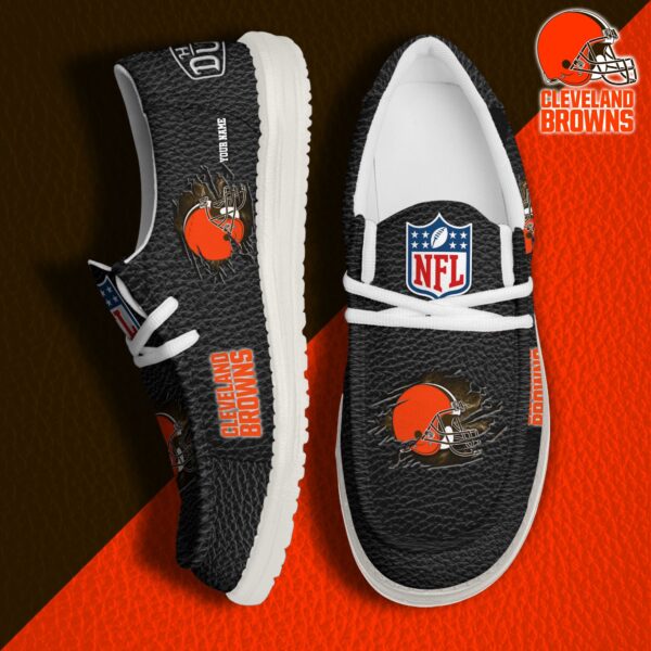 Tubopro Cleveland Browns Personalized Hey Dude Shoes For Men And Women