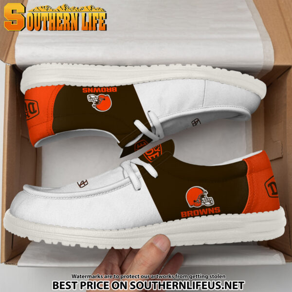 Tubopro Cleveland Browns Personalized Hey Dude Shoes For Men And Women - Image 4