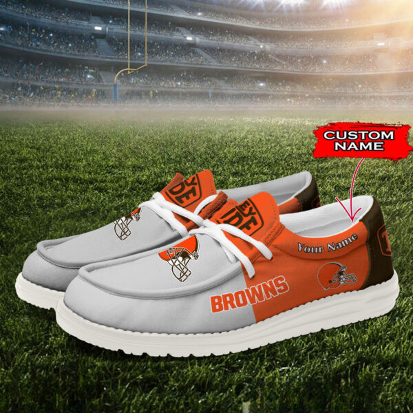 Tubopro Cleveland Browns Personalized Hey Dude Shoes For Men And Women - Image 2