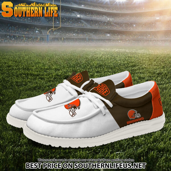 Tubopro Cleveland Browns Personalized Hey Dude Shoes For Men And Women - Image 2