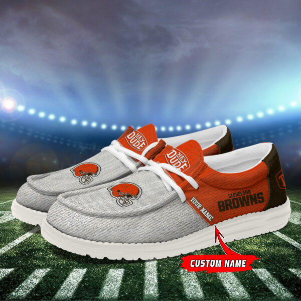 Tubopro Cleveland Browns Personalized Hey Dude Shoes For Men And Women - Image 3