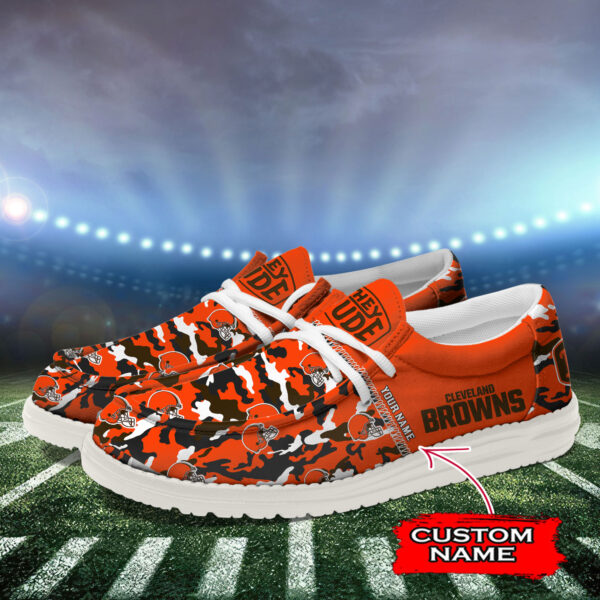 Tubopro Cleveland Browns Personalized Hey Dude Shoes For Men And Women - Image 3