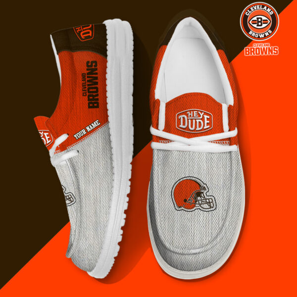Tubopro Cleveland Browns Personalized Hey Dude Shoes For Men And Women