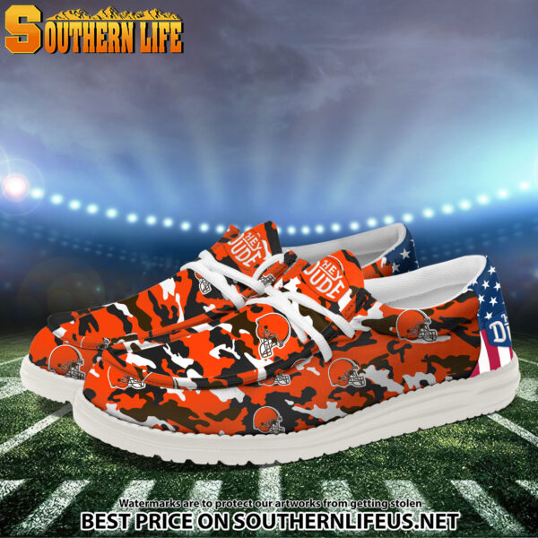 Tubopro Cleveland Browns Personalized Hey Dude Shoes For Men And Women - Image 2