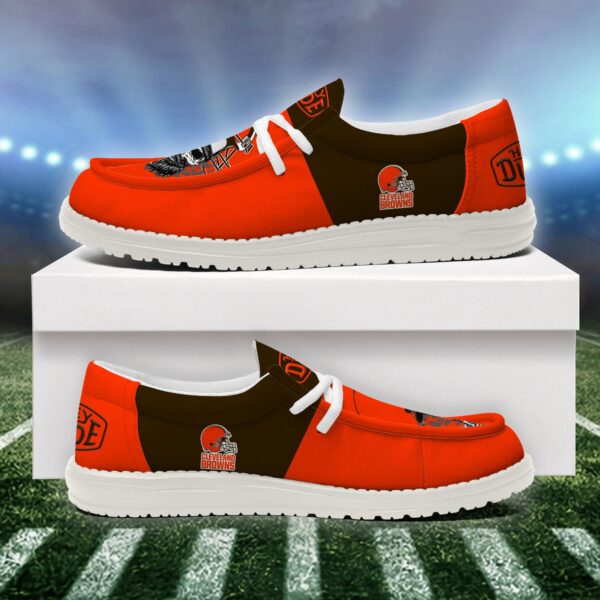 Tubopro Cleveland Browns Personalized Hey Dude Shoes For Men And Women - Image 4