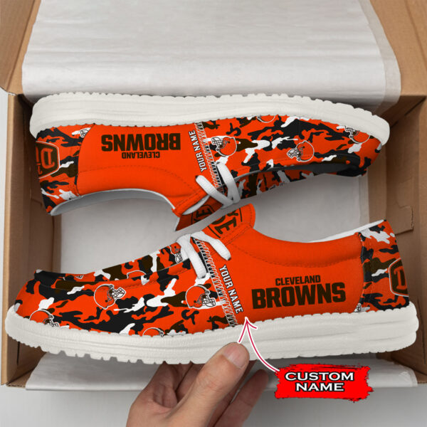 Tubopro Cleveland Browns Personalized Hey Dude Shoes For Men And Women - Image 2