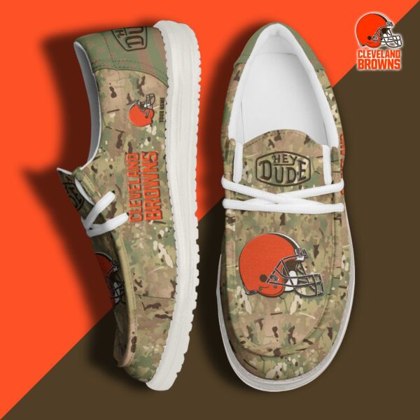 Tubopro Cleveland Browns Personalized Hey Dude Shoes For Men And Women