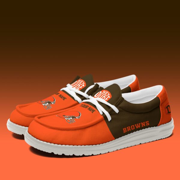 Tubopro Cleveland Browns Personalized Hey Dude Shoes For Men And Women - Image 3
