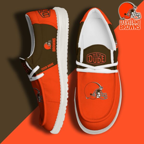 Tubopro Cleveland Browns Personalized Hey Dude Shoes For Men And Women