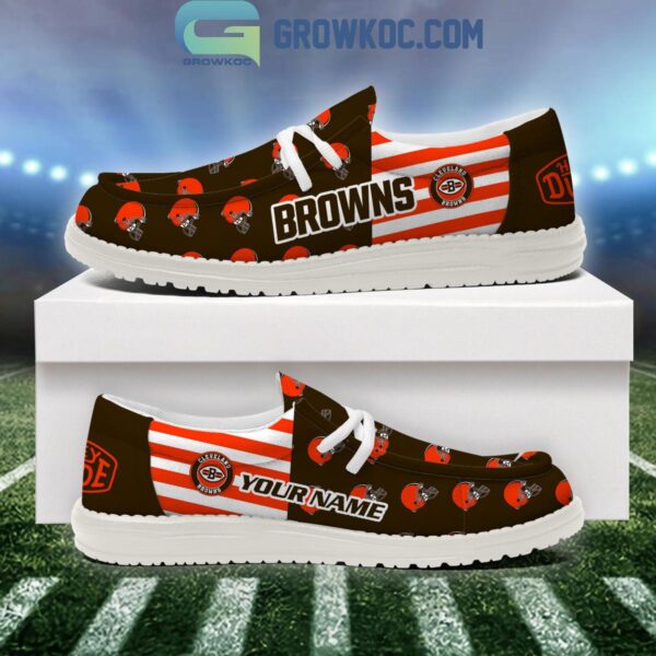 Tubopro Cleveland Browns Personalized Hey Dude Shoes For Men And Women - Image 3
