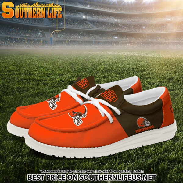 Tubopro Cleveland Browns Personalized Hey Dude Shoes For Men And Women - Image 2