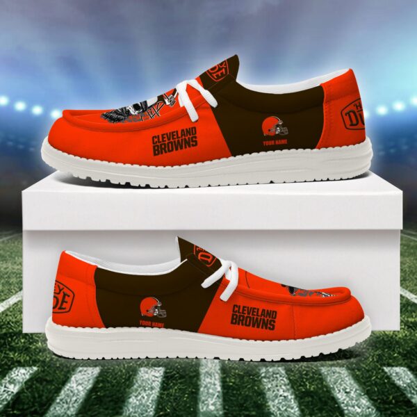Tubopro Cleveland Browns Personalized Hey Dude Shoes For Men And Women - Image 4