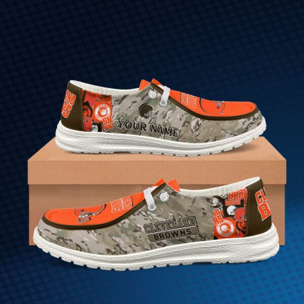 Tubopro Cleveland Browns Personalized Hey Dude Shoes For Men And Women - Image 2