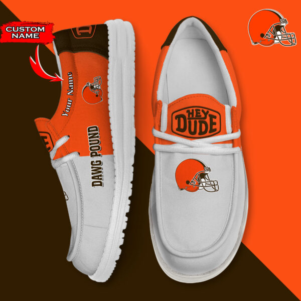 Tubopro Cleveland Browns Personalized Hey Dude Shoes For Men And Women