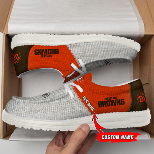 Tubopro Cleveland Browns Personalized Hey Dude Shoes For Men And Women - Image 2