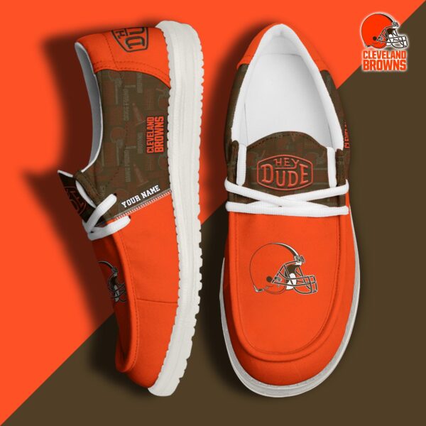 Tubopro Cleveland Browns Personalized Hey Dude Shoes For Men And Women