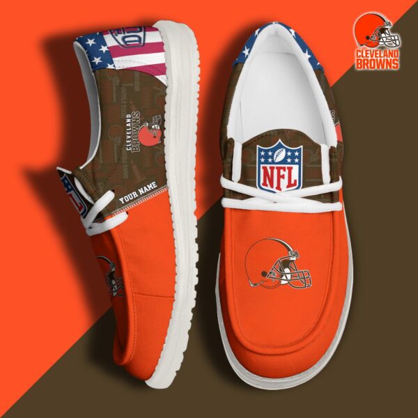 Tubopro Cleveland Browns Personalized Hey Dude Shoes For Men And Women