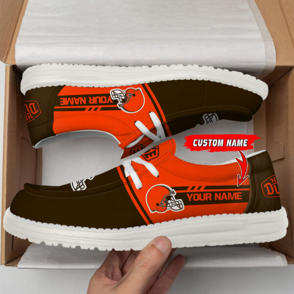 Tubopro Cleveland Browns Personalized Hey Dude Shoes For Men And Women - Image 2