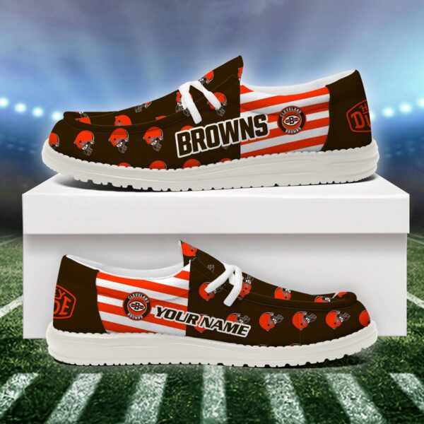 Tubopro Cleveland Browns Personalized Hey Dude Shoes For Men And Women - Image 2